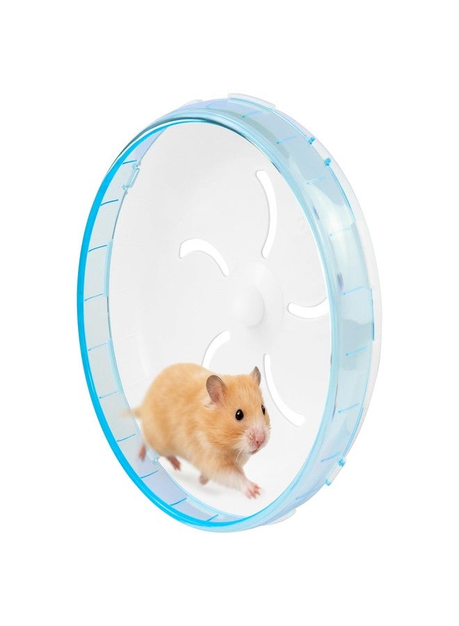 WishLotus Silent Running Wheel - Small Pet Exercise Toy and Cage Accessory for Hamster, Golden Silk Shih Tzu, Bear (Blue,21cm) - Image 1
